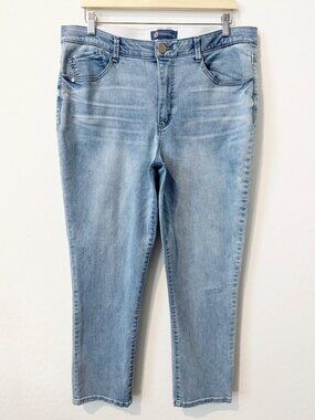 Democracy Ab Solution Jeans Plus Size 16 Light Wash Blue Casual Capsule Preppy